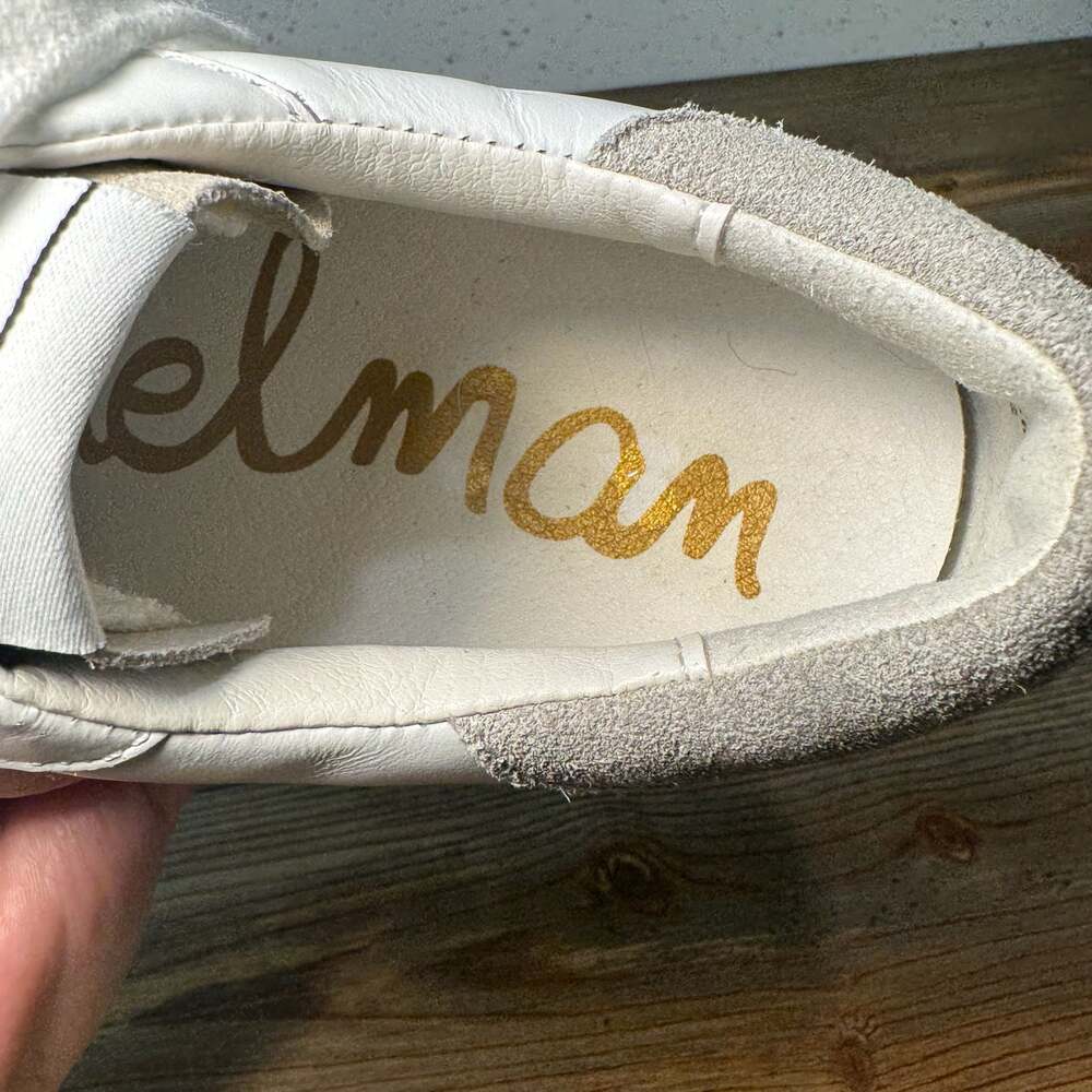 Sam Edelman SE-1980 Women’s White Leather Perforated Star Sneaker Size 7 - Picture 8 of 8
